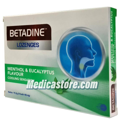 BETADINE LOZ MENT & EUC TABLET HISAP 8 S