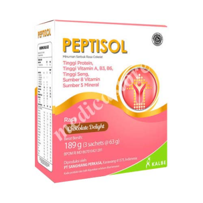 PEPTISOL COKELAT 189GR (SACHET 3X63G)