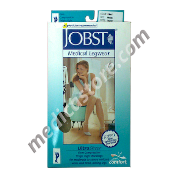 JOBST MEDICAL LEGWEAR ULTRASHEER NATURAL COLOUR 20-30 mmHg THIGH CT Ukuran M