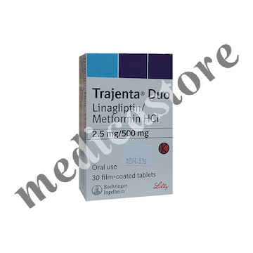 Trajenta Duo 2.5 mg/500 mg Tablet Salut Selaput