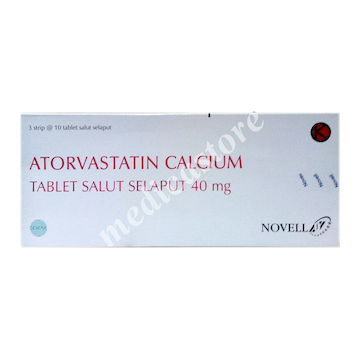 Atorvastatin 40 mg Tablet Salut Selaput