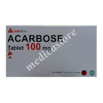 Acarbose 100 mg Tablet