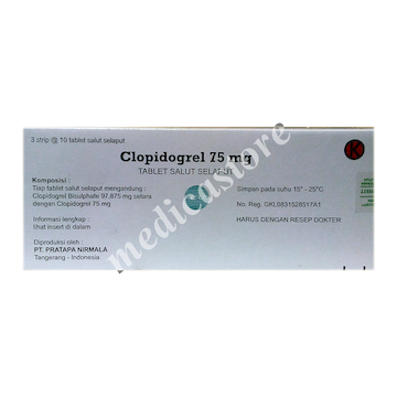 Clopidogrel 75 mg Tablet