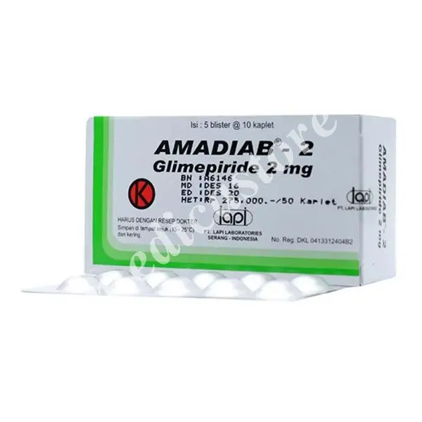 Amadiab 2 mg Kaplet