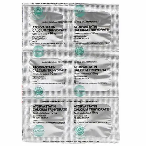 Atorvastatin 10 mg Tablet Salut Selaput