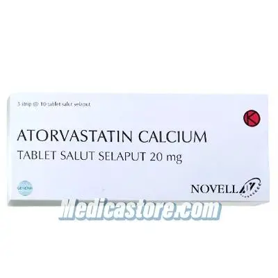 Atorvastatin 20 mg Tablet Salut Selaput