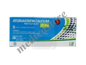 Atorvastatin 10 mg Tablet Salut Selaput