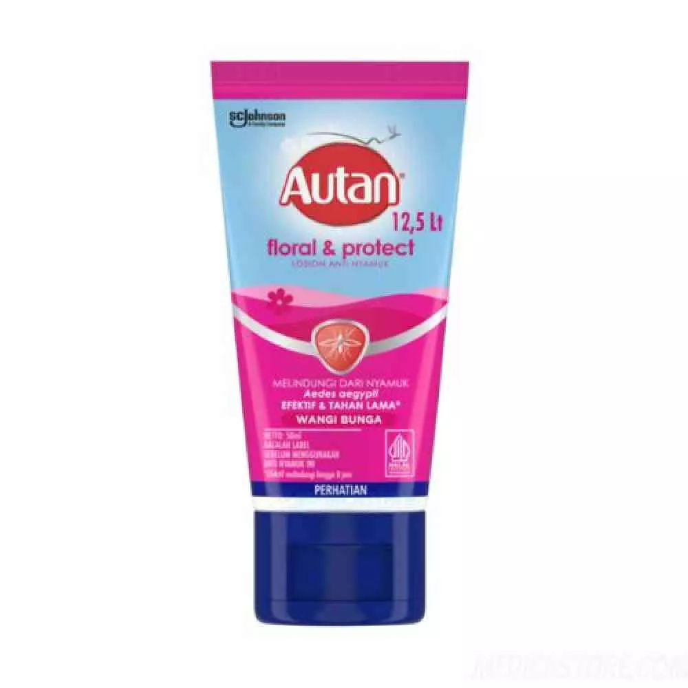 Autan 12.5 LT Losion Anti Nyamuk Wangi Bunga 50 ml