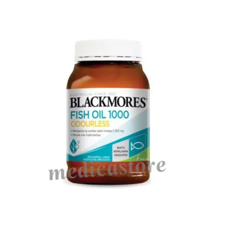 BLACKMORES ODOURLES FISH OIL 1000 200 KAPSUL