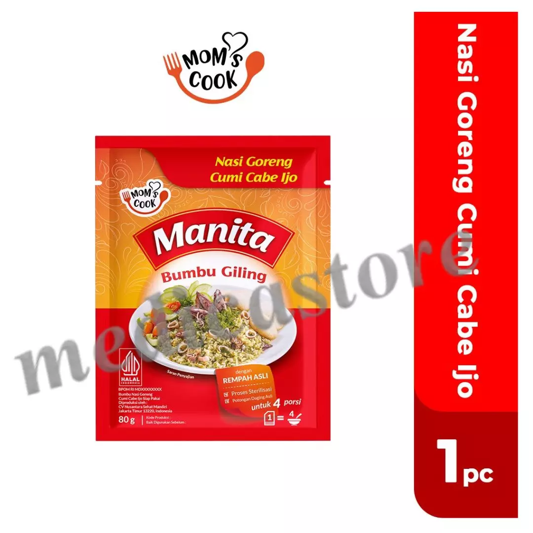 MANITA BUMBU GILING NASI GORENG CUMI CABE IJO