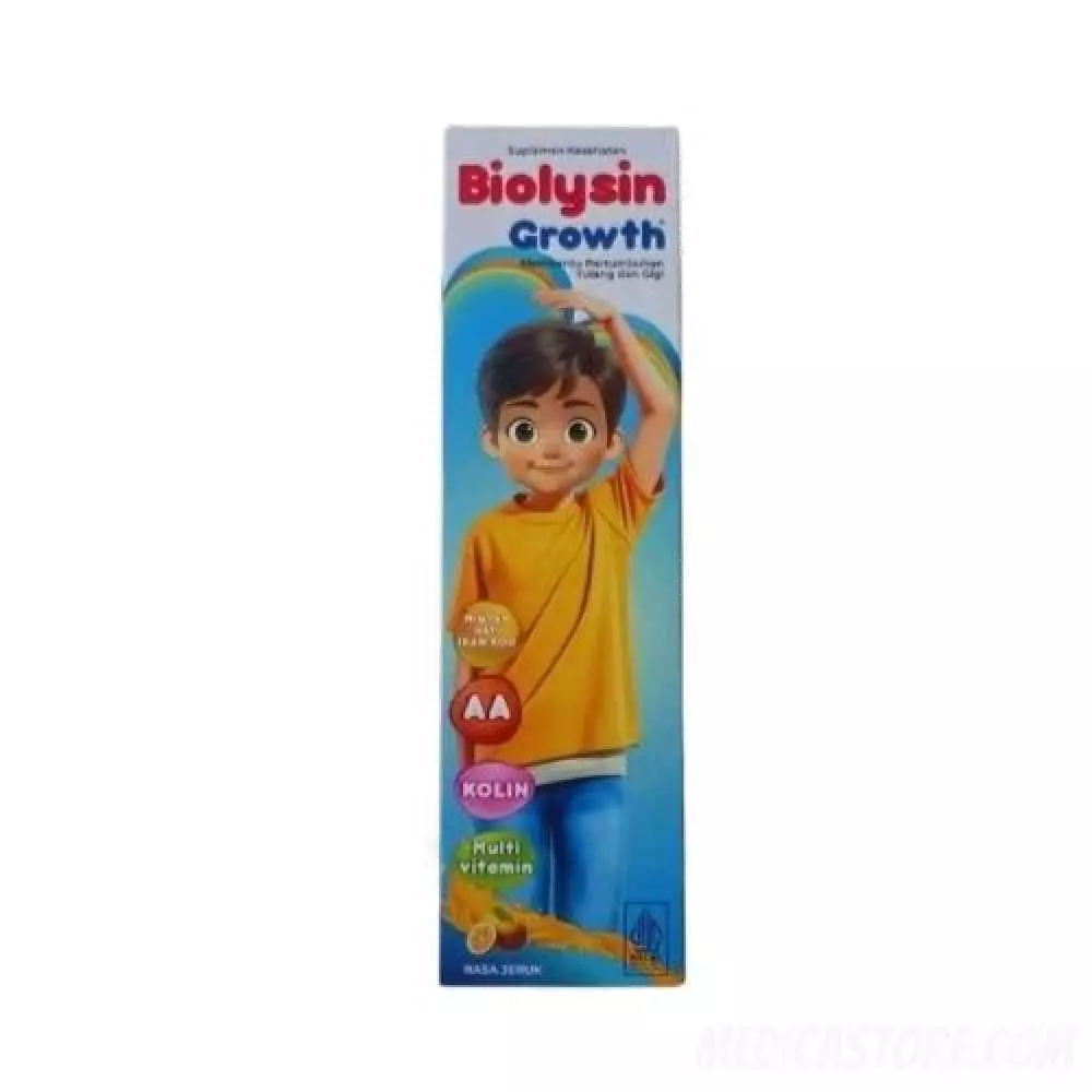 Biolysin Growth Sirup Rasa Jeruk 250 ml