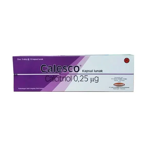 Calesco 0.25 mcg Kapsul Lunak