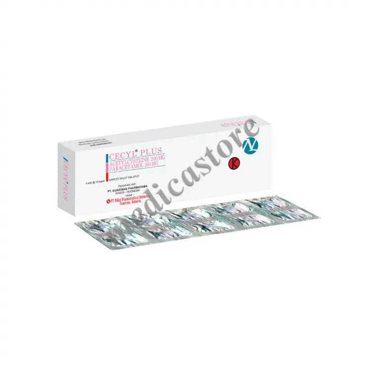 Cecyl Plus 200 mg/500 mg Kaplet Salut Selaput