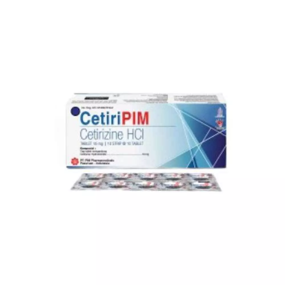 Cetiripim 10 mg Tablet 