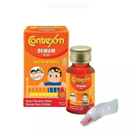 Contrexyn Demam Rasa Jeruk Drops 15 ml