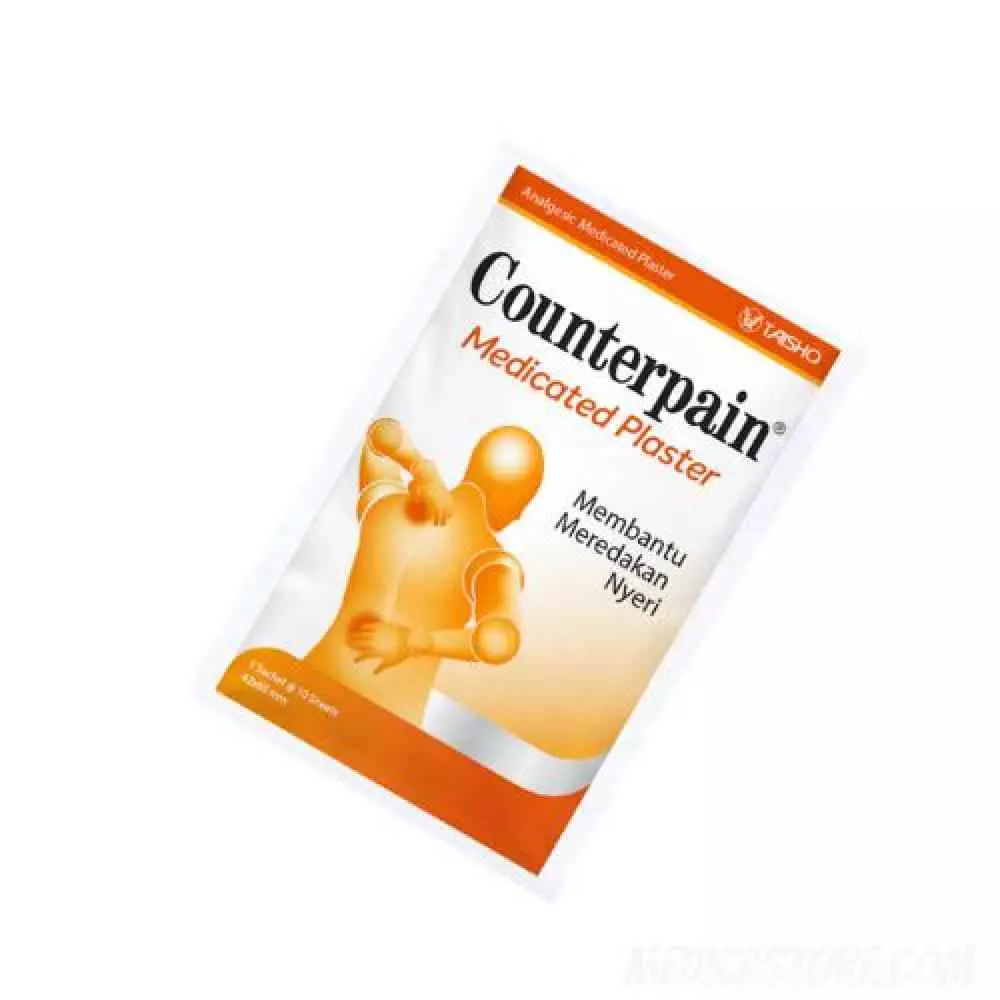 Counterpain Medicated Plaster 20 Sachet @ 10 Sheets