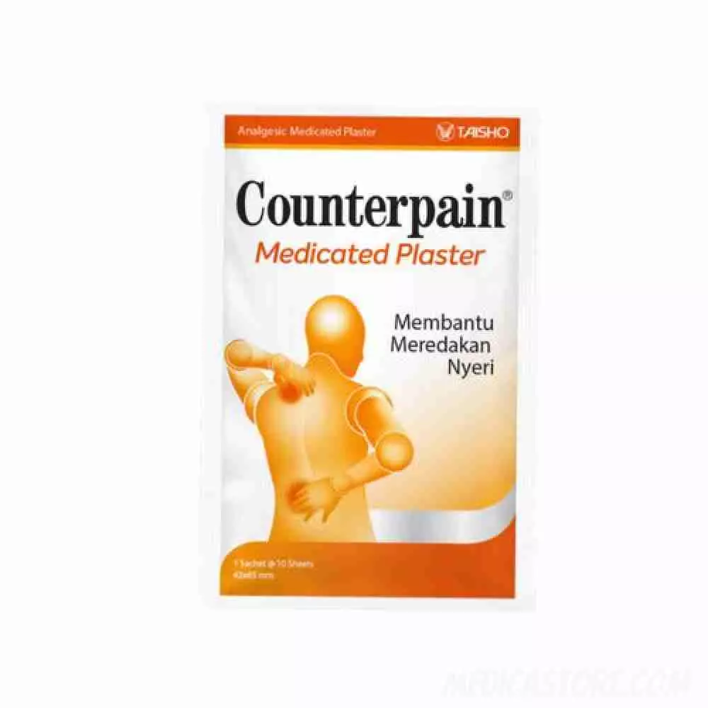 Counterpain Medicated Plaster 20 Sachet @ 10 Sheets