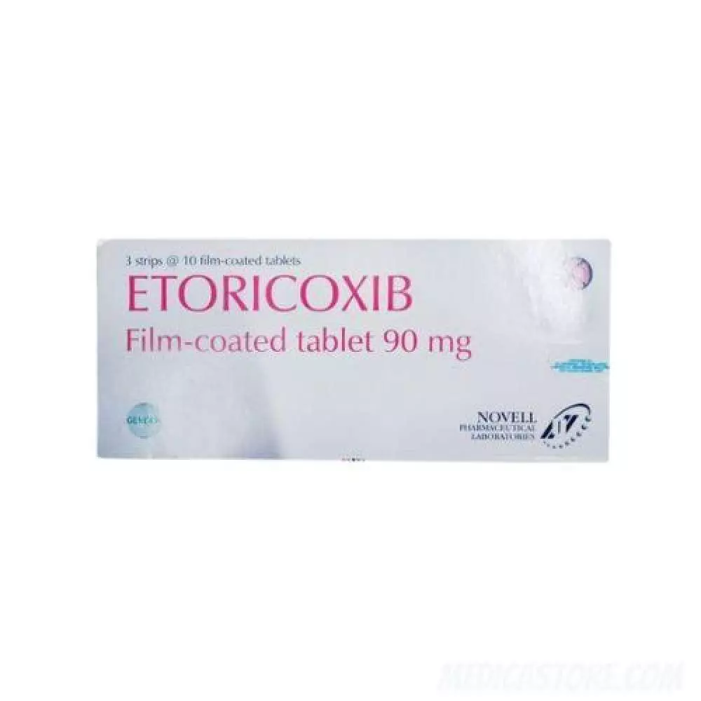 Etoricoxib 90 mg Tablet Salut Selaput 30's (Novell)