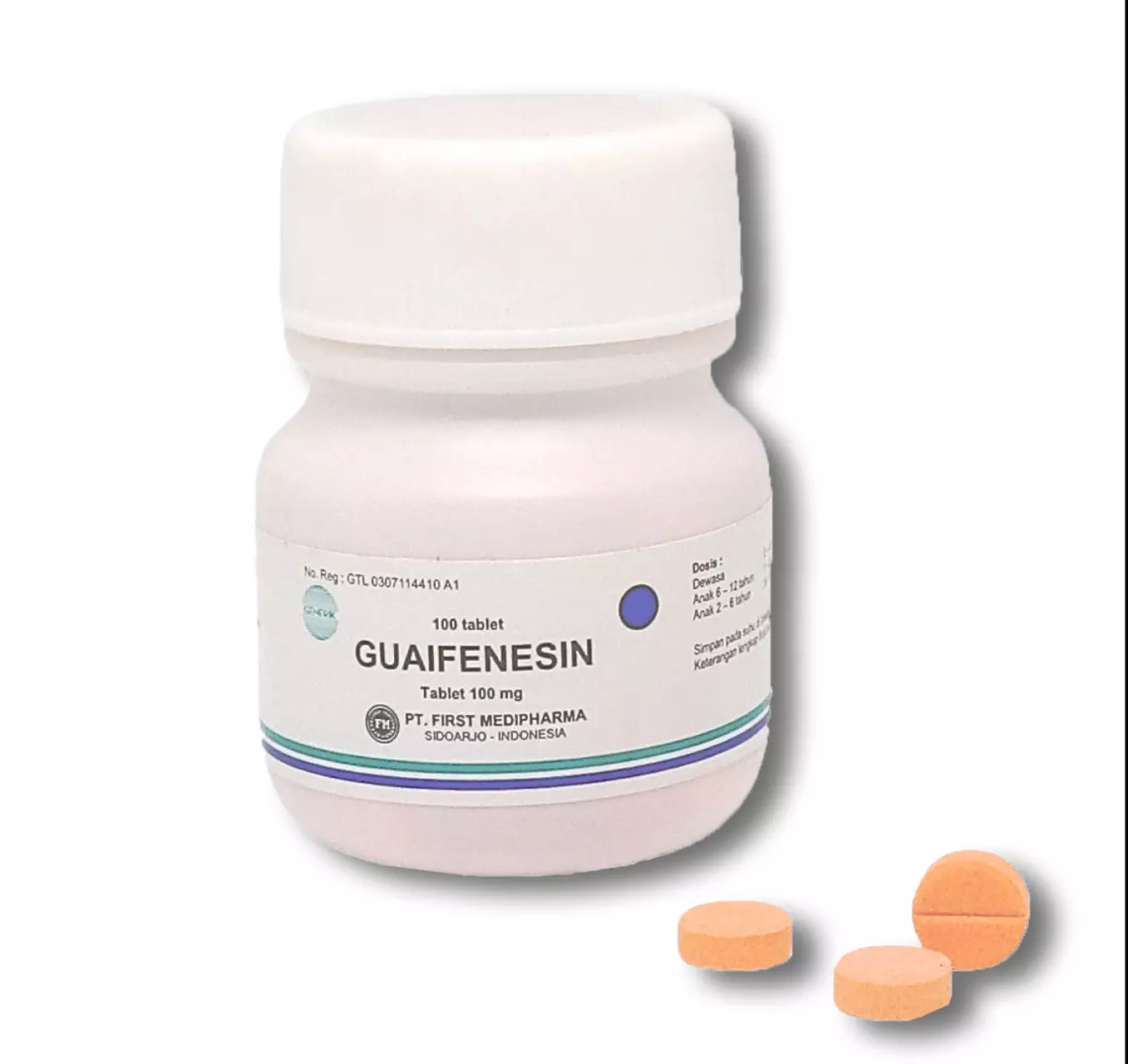 Guaifenesin 100 mg Tablet
