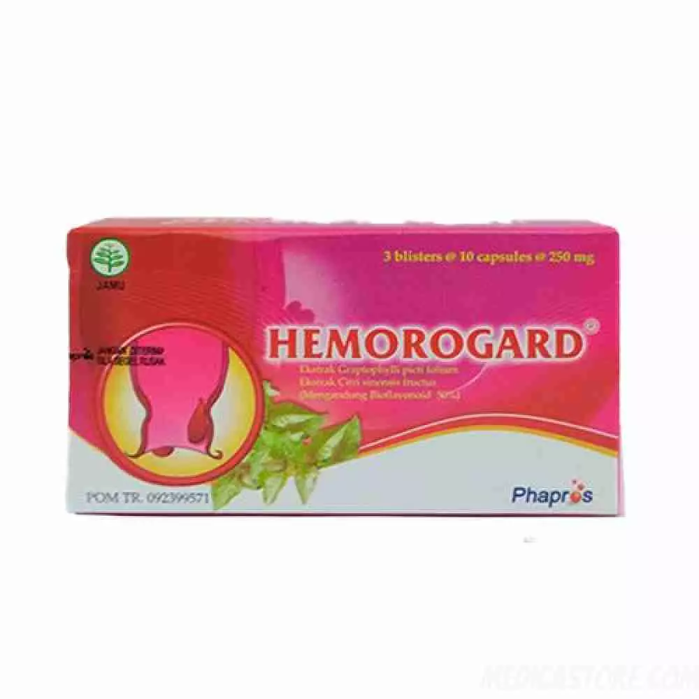 Hemorogard Kapsul 250mg 30'S