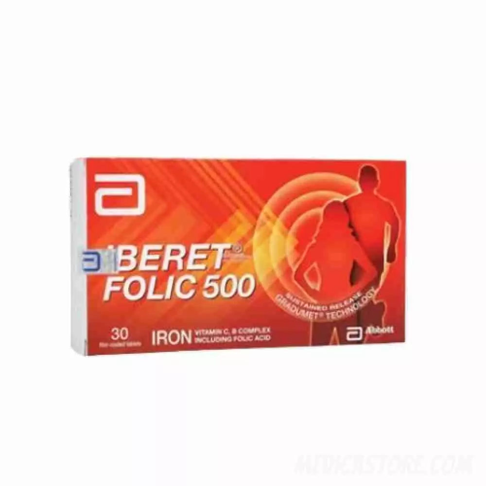 Iberet Folic-500 Tablet Salut Selaput