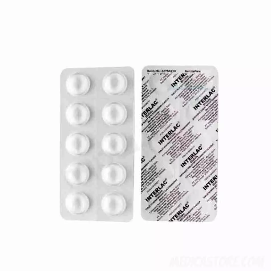 INTERLAC TABLET KUNYAH STRAWBERRY 30'S