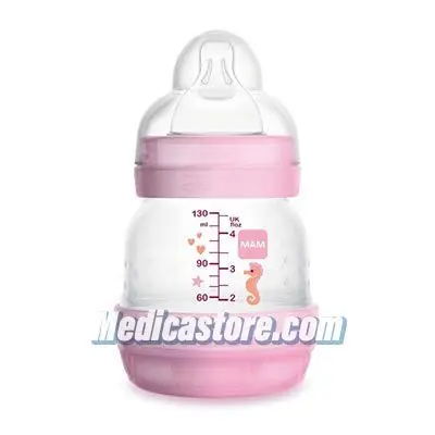 MAM BOTOL ANTI COLIC  PINK 130 ML