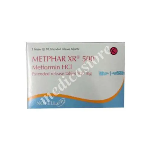 Metphar XR 500 mg Tablet