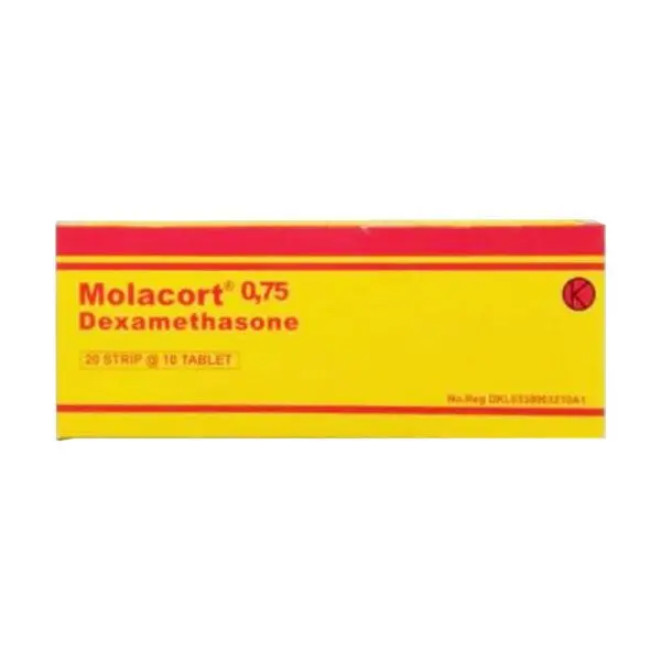 Molacort 0.75 mg Tablet