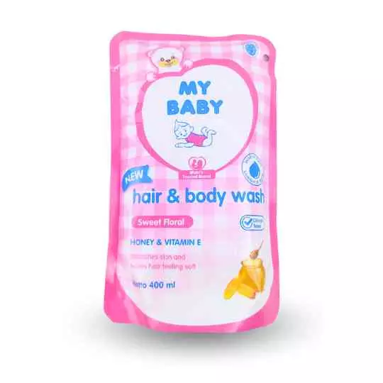 MY BABY HAIR & BODY WASH REF 400ML SWEET FLORAL