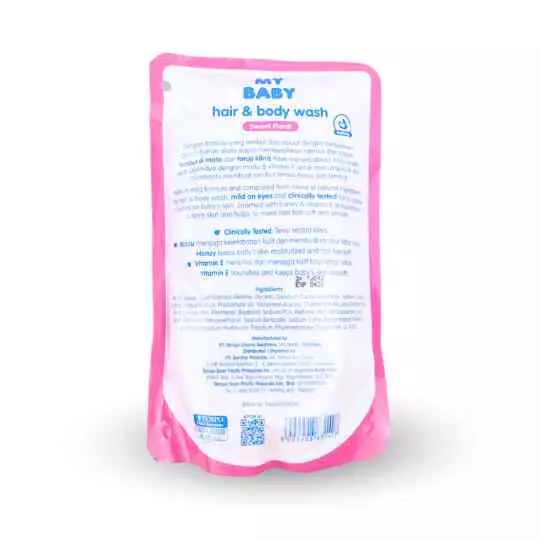 MY BABY HAIR & BODY WASH REF 400ML SWEET FLORAL