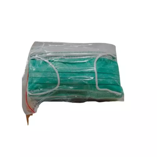 Masker Nian Earloop 3ply 50'S Hijau