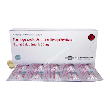 Pantoprazole Sodium Sesquihydrate 20 mg Tablet Salut Enterik