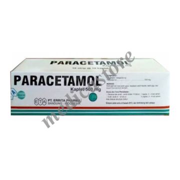 PARACETAMOL KAPLET 500 MG 100'S (ERRITA MKSR)