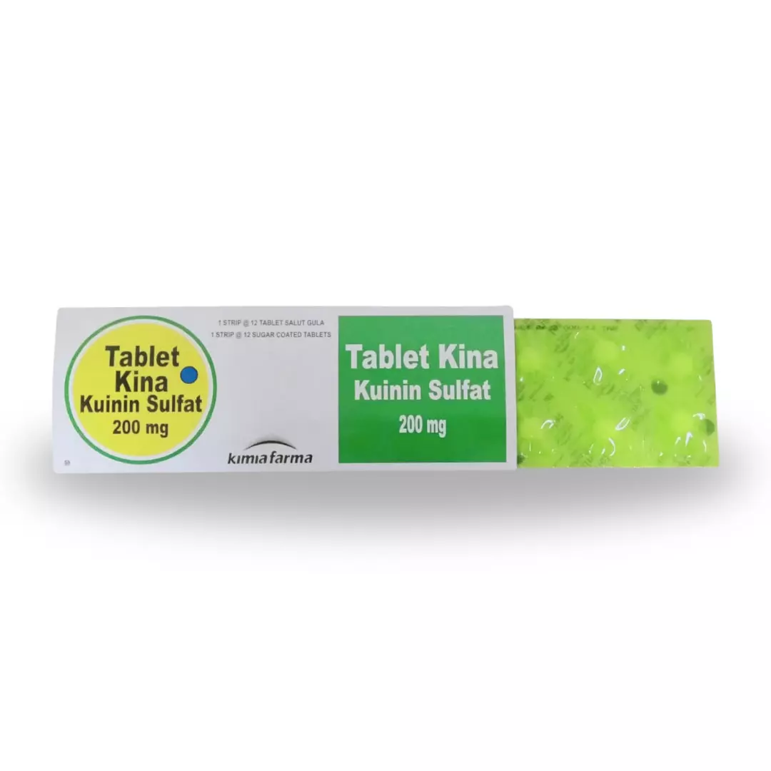 Pil Kina 200 mg Tablet Salut Gula