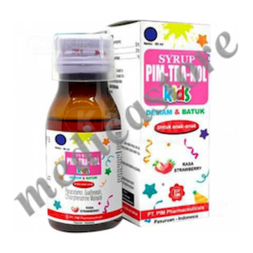 Pimtrakol Kids Demam dan Batuk Sirup 60 ml Rasa Strawberry