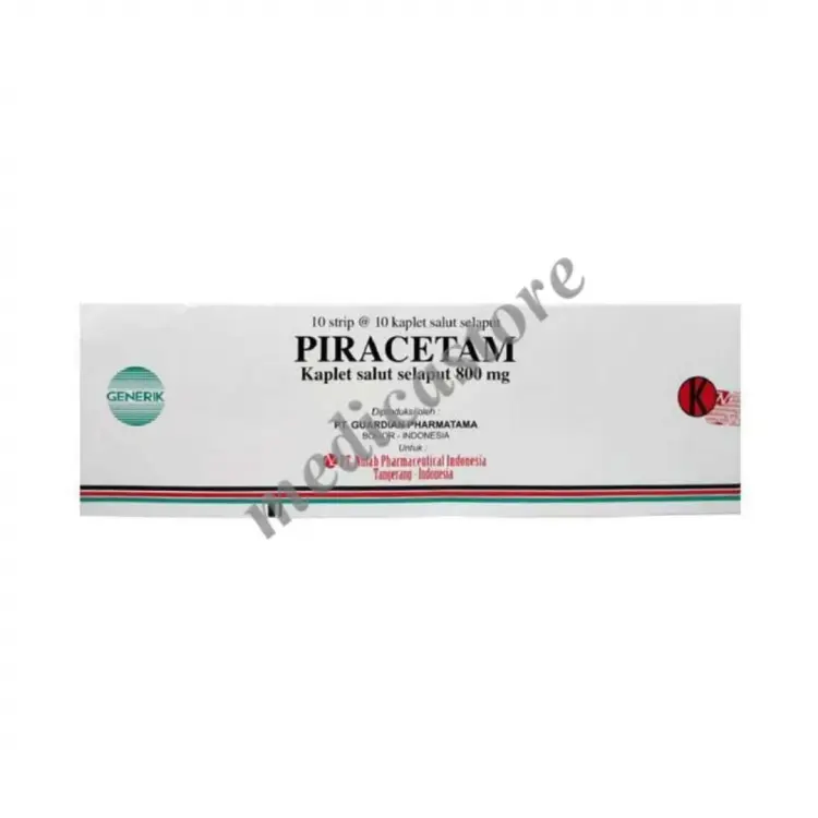 Piracetam 800 mg Kaplet Salut Selaput
