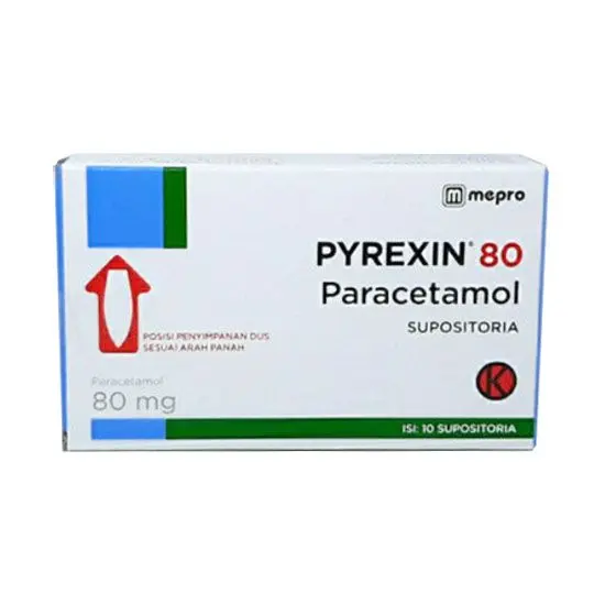Pyrexin 80 mg Suppositoria