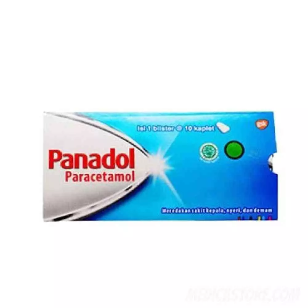 Panadol 500 mg Strip Isi 10 Kaplet
