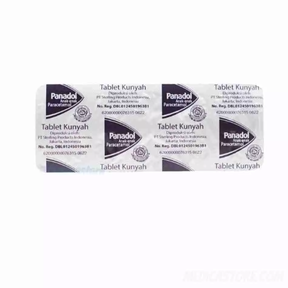 Panadol Anak-Anak 120 mg Tablet Kunyah