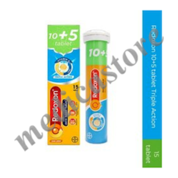 REDOXON TRIPLE ACTION EFFERVESCENT 10+5 TABLET 