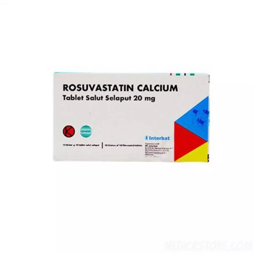 Rosuvastatin Calcium 20 mg Tablet 