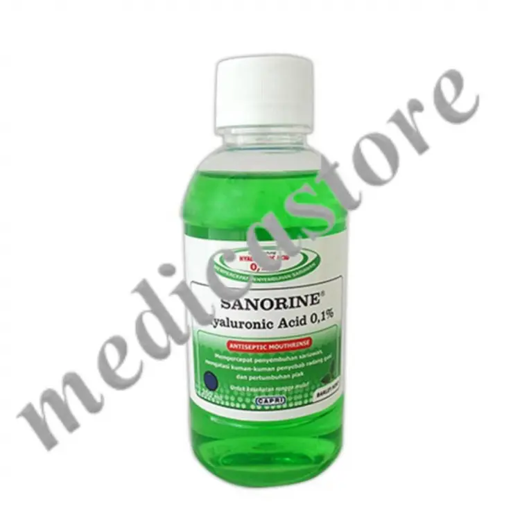 Sanorine Hijau 0.1% Gargle 80 ml