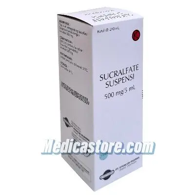 Sucralfate 500 mg/5 ml Suspensi 200 ml