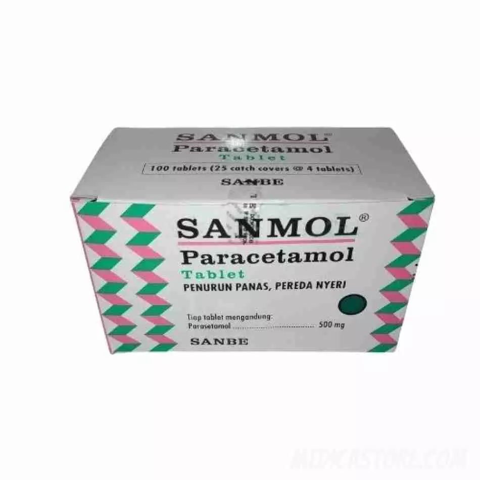Sanmol 500 mg Tablet 100's