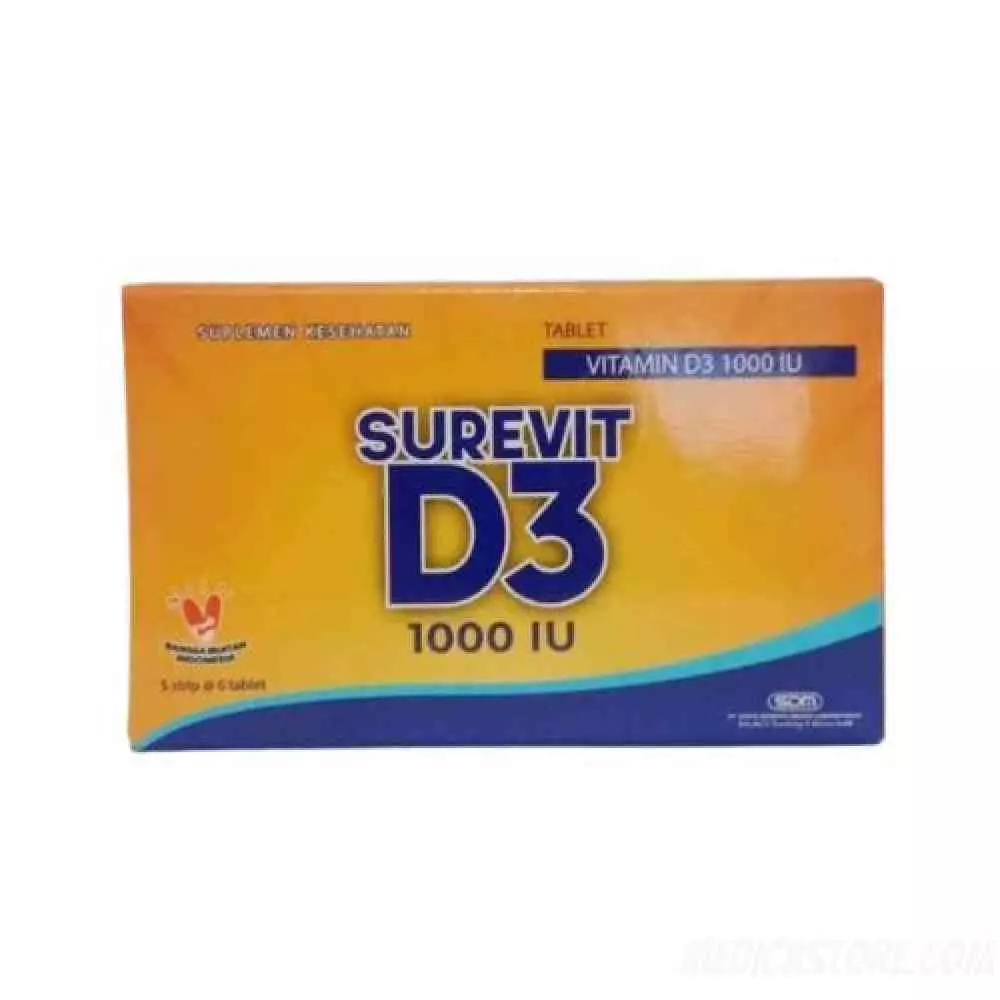 SUREVIT D3 1000 IU TABLET  30 S