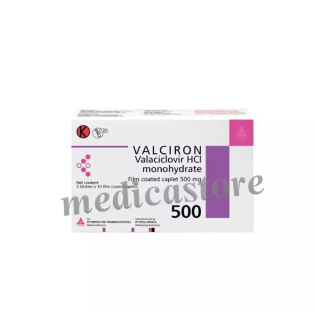 Valciron 500 mg Kaplet Salut Selaput