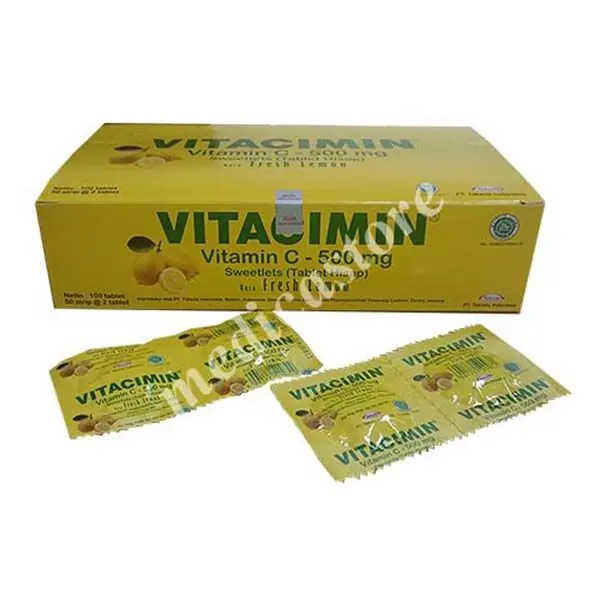 VITACIMIN 500 MG TABLET RASA LEMON