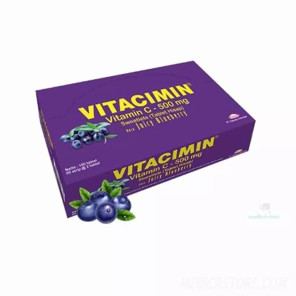 Vitacimin Tablet Rasa Blueberry 100'S
