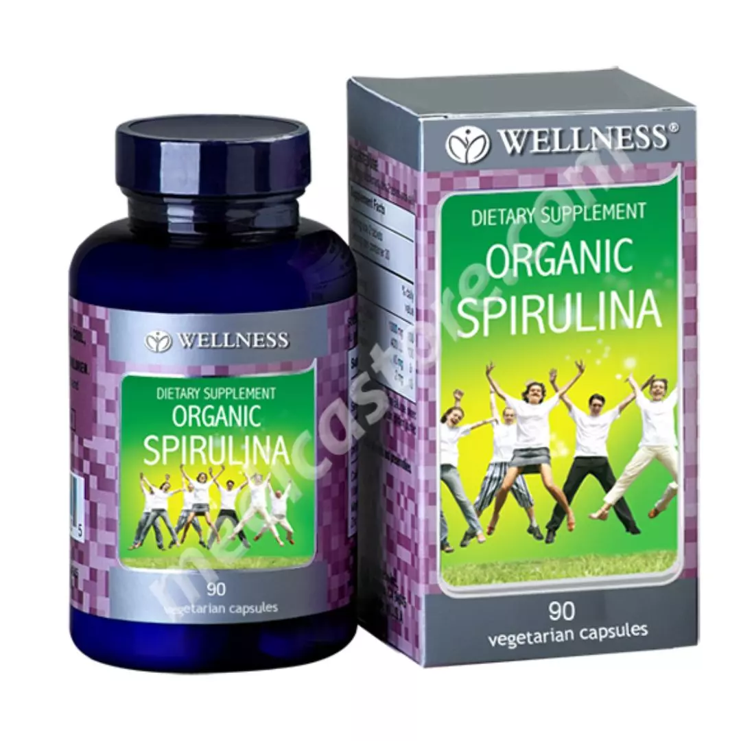 WELLNESS ORGANIC SPIRULINA KAPSUL 90'S